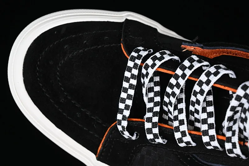 All categories Vans Vans series Vans Mid Vans SK8-Mid Vans mid-top black dark checkerboard Chinese casual sneakers VN0A391FJB2